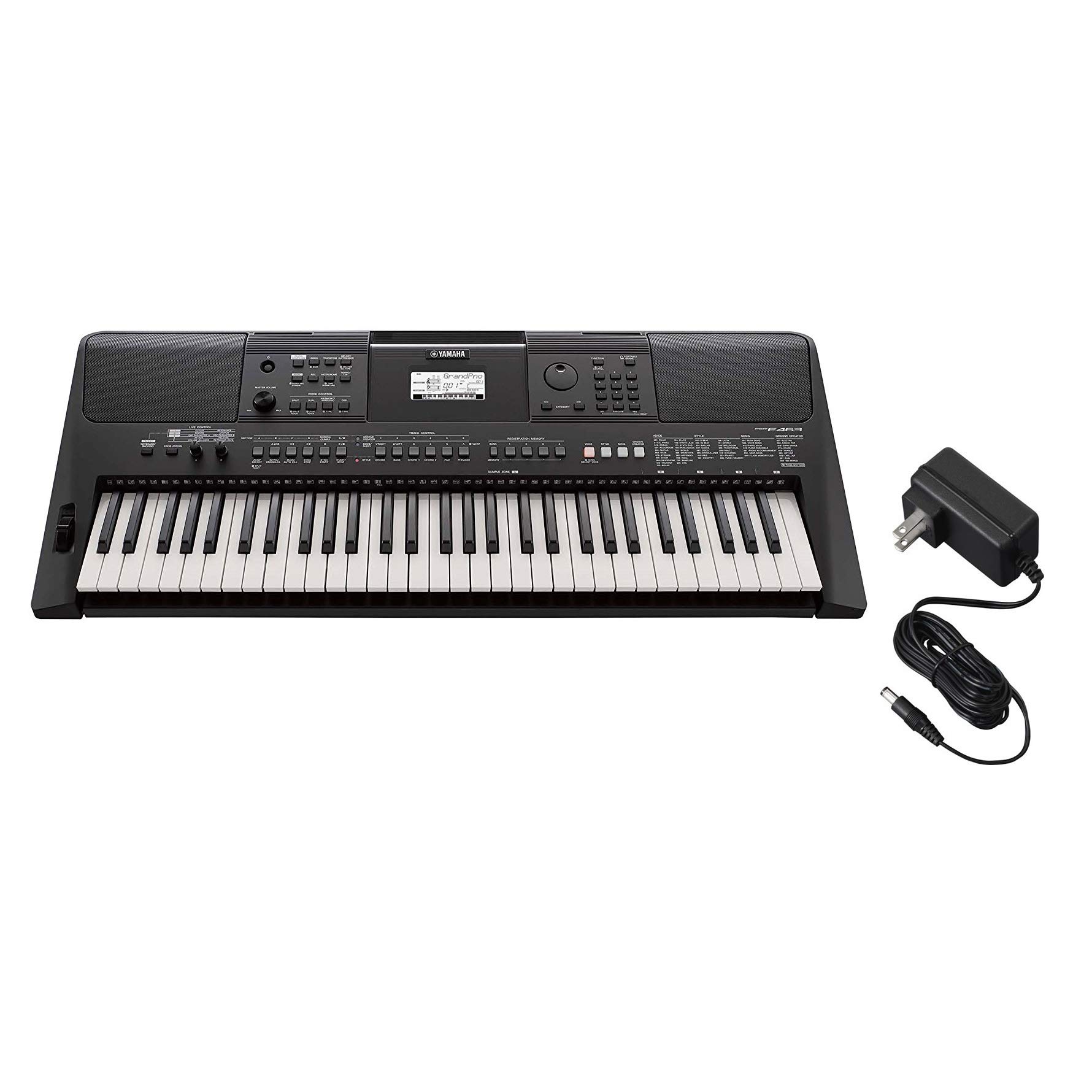 Yamaha portable keyboard PSR-E463 with 61 Keys plus Yamaha PA150